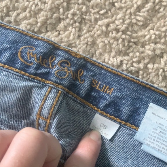 Cruel Girl 5 Regular Bootcut Denim Blue Jeans! - Picture 4 of 4